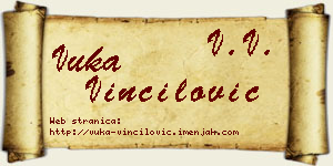 Vuka Vinčilović vizit kartica